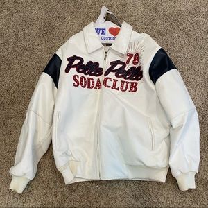 RARE Vintage Leather Pelle Pelle Soda Club Jacket